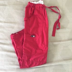 Kathy Peterson cargo scrubs XS